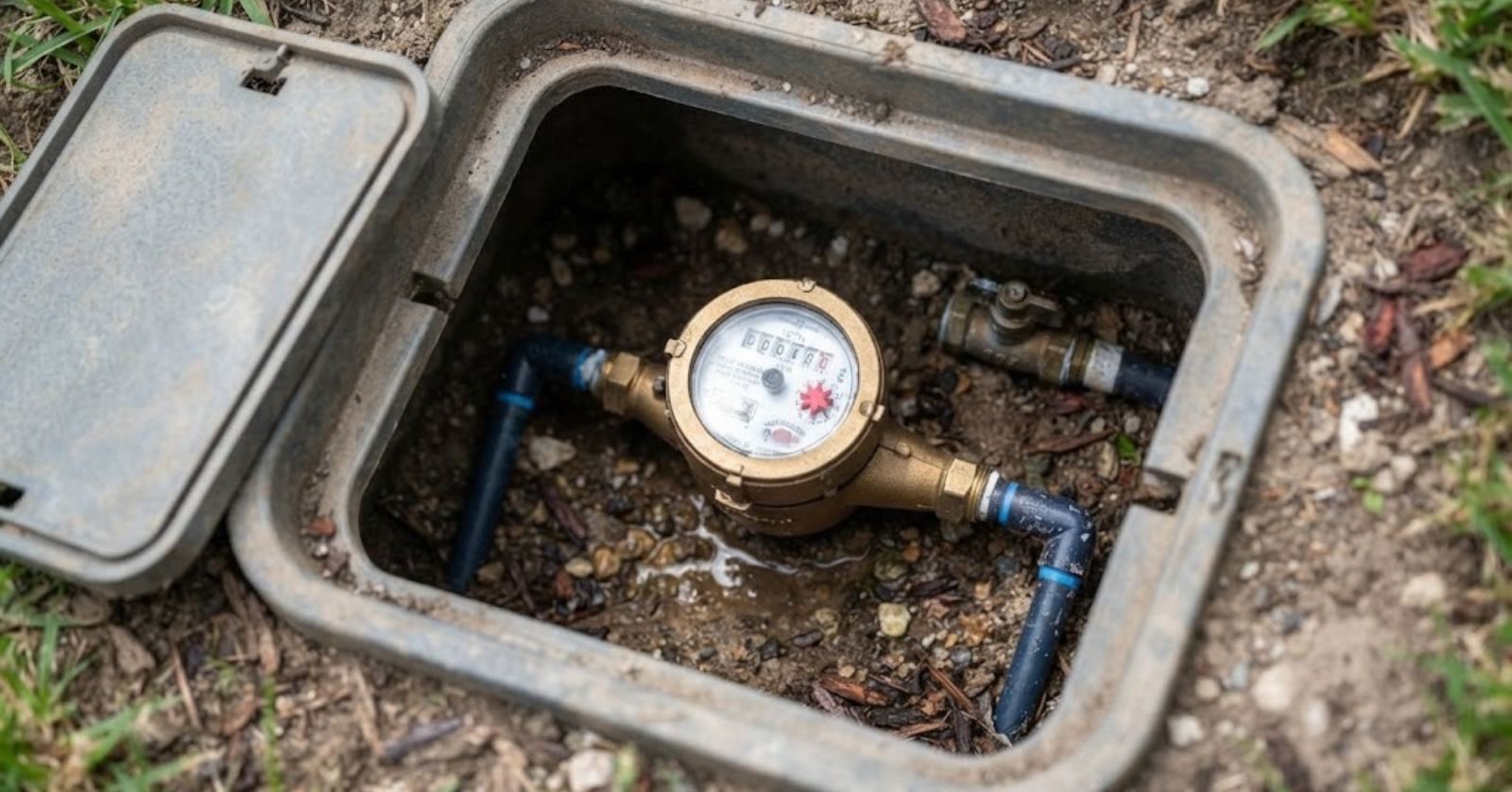 Home water meter used to check for a hidden leak
